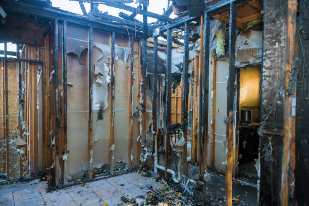 Professional Fire Damage Restoration technician working in Forest Hill, MD